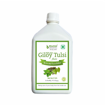Bhumija Lifesciences Giloy Tulsi Juice Immunity Booster Natural Juice (No added Sugar) 1 Ltr